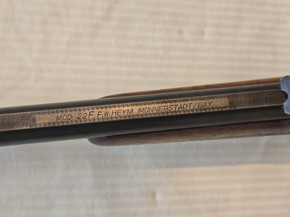HEYM O/U Rifle/Shotgun Combo, .222 REM MAG 16/70ga, Engraved, Scope-img-8