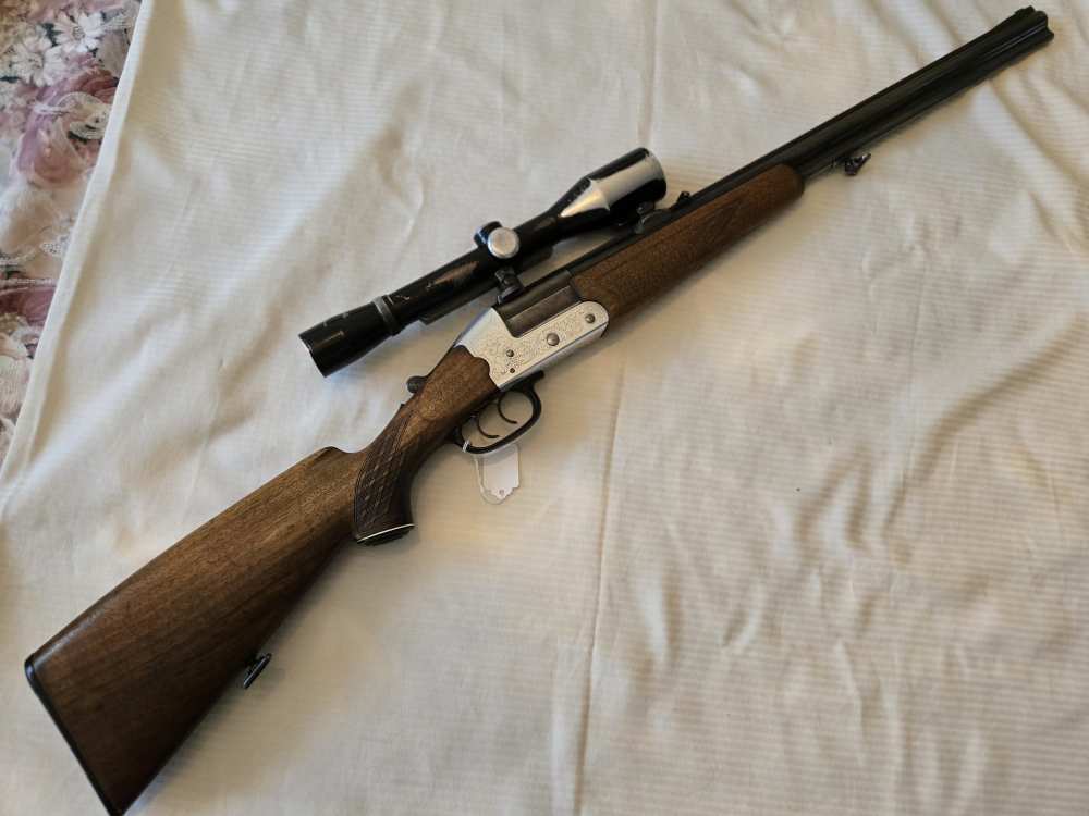 HEYM O/U Rifle/Shotgun Combo, .222 REM MAG 16/70ga, Engraved, Scope-img-16