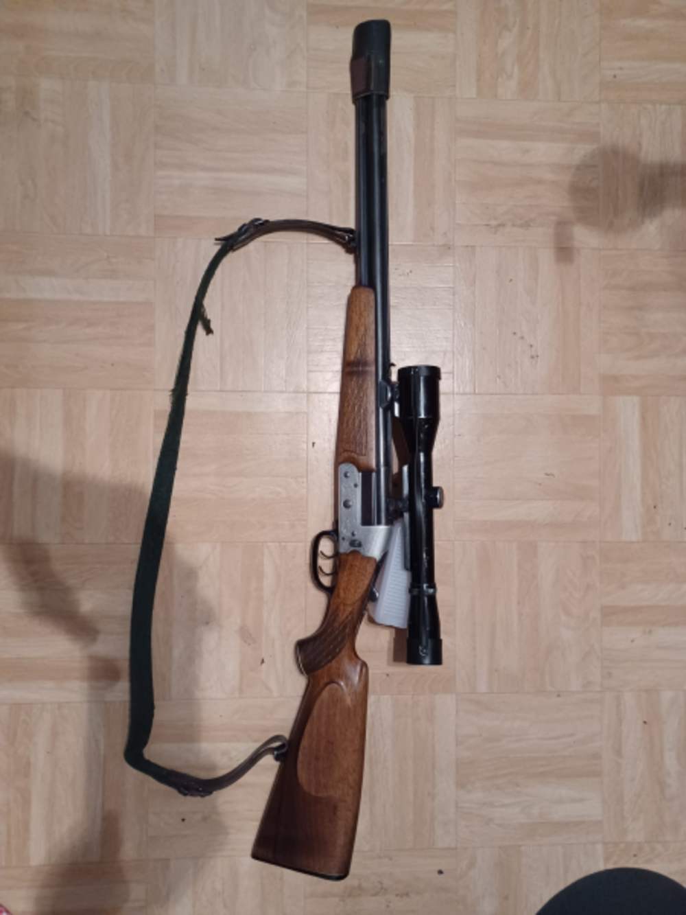 HEYM O/U Rifle/Shotgun Combo, .222 REM MAG 16/70ga, Engraved, Scope-img-22