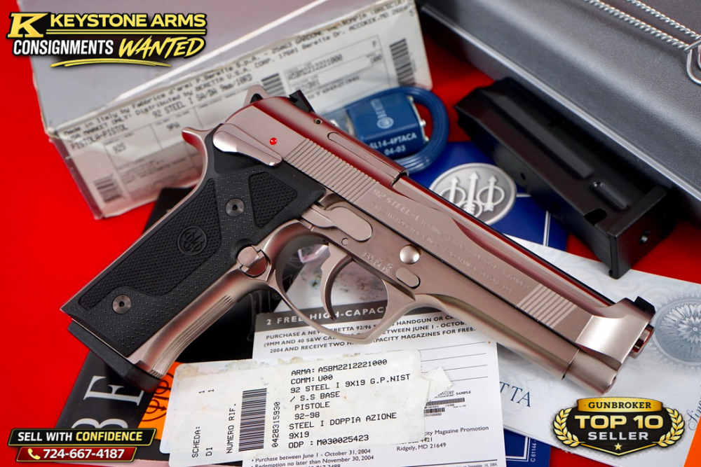 Italian Stallion Beretta 92 STEEL I 9mm 1 of 2500 Limited Edition NIB GRAIL-img-7