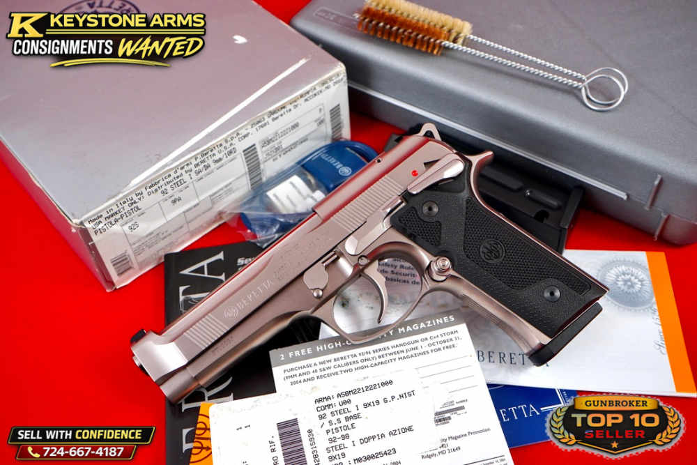 Italian Stallion Beretta 92 STEEL I 9mm 1 of 2500 Limited Edition NIB GRAIL-img-0