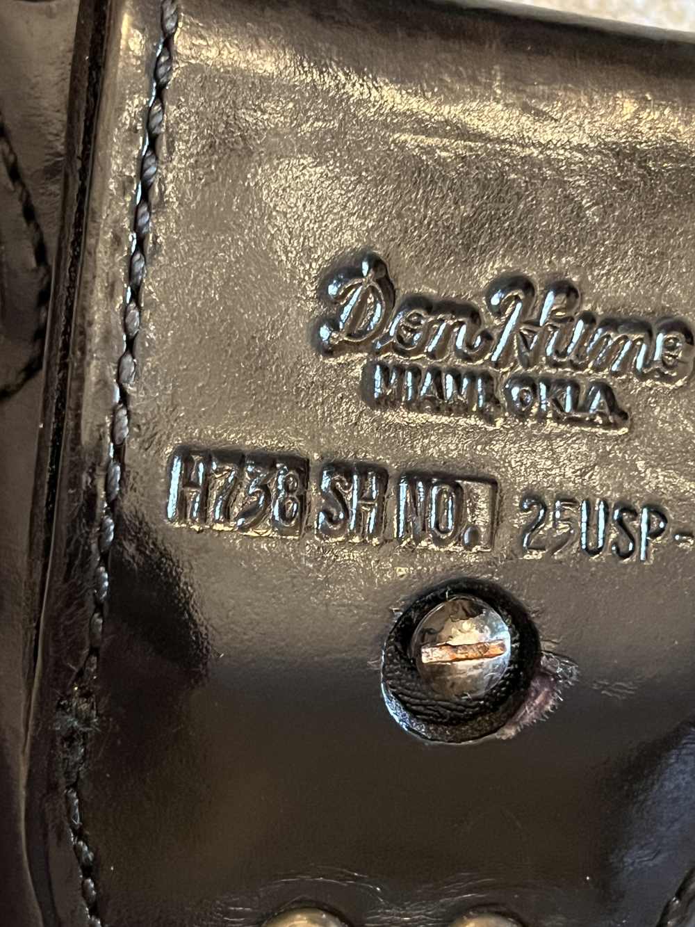 VINTAGE DON HUME H738 SHNo. 25UPS-1 HOLSTER / FOR H&K UPS-img-3