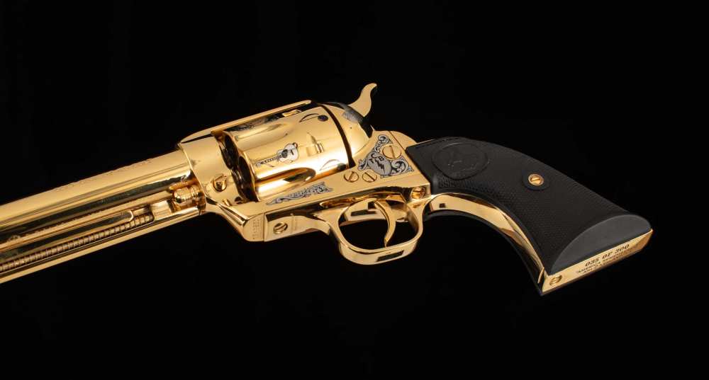 Colt Cowboy SA, Elvis Presley Western Tribute .45Colt – MINT, 24k, CASE-img-10