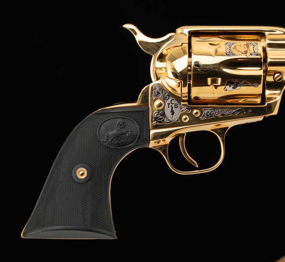 Colt Cowboy SA, Elvis Presley Western Tribute .45Colt – MINT, 24k, CASE-img-8