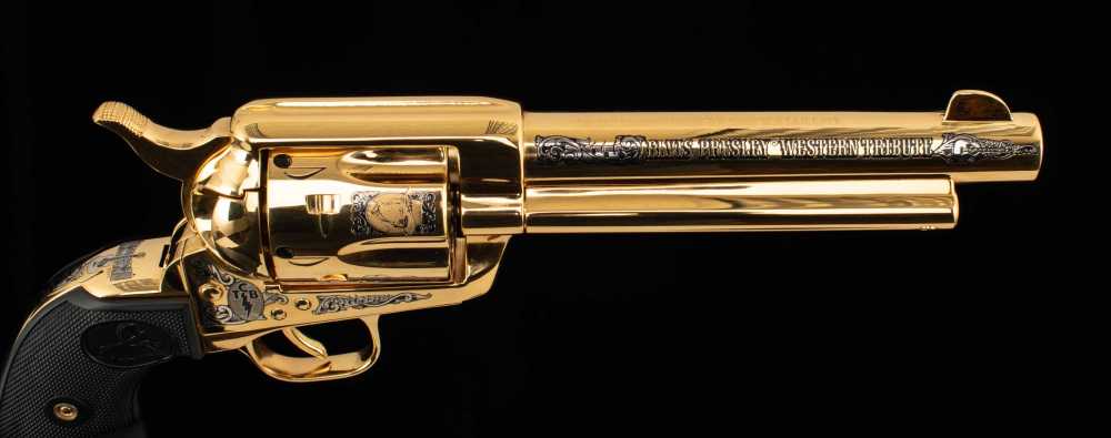 Colt Cowboy SA, Elvis Presley Western Tribute .45Colt – MINT, 24k, CASE-img-6