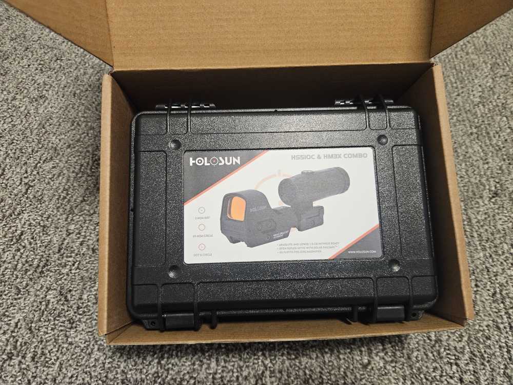 HOLOSUN 510C & HM3X Combo Multi-Reticle Circle Dot Sight w/ 3x Magnifier-img-0