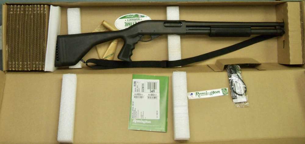 REMINGTON 870 12 GA.EXPRESS PISTOL GRIP TACTICAL 18" CYL BOX PAPER  rare?-img-0