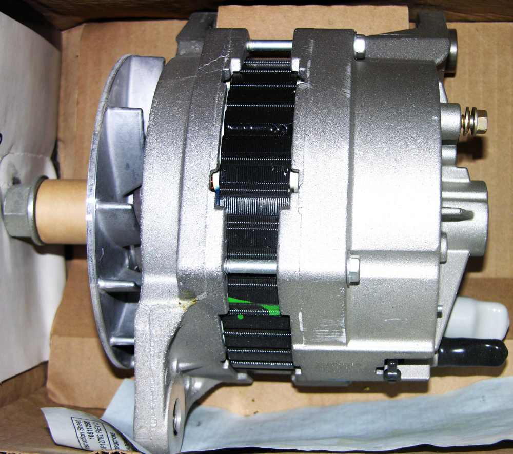 DelcoRemy Alternator 22SI HP 12V 150A #19020310 Cummins N14 Diesel J180 Mnt-img-1