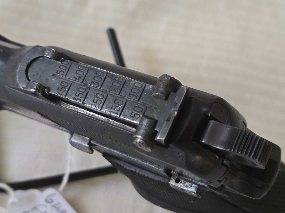 Early WWII FN High-Power Pistol, 9mm, Tangent Sight, Original Barrel-img-7
