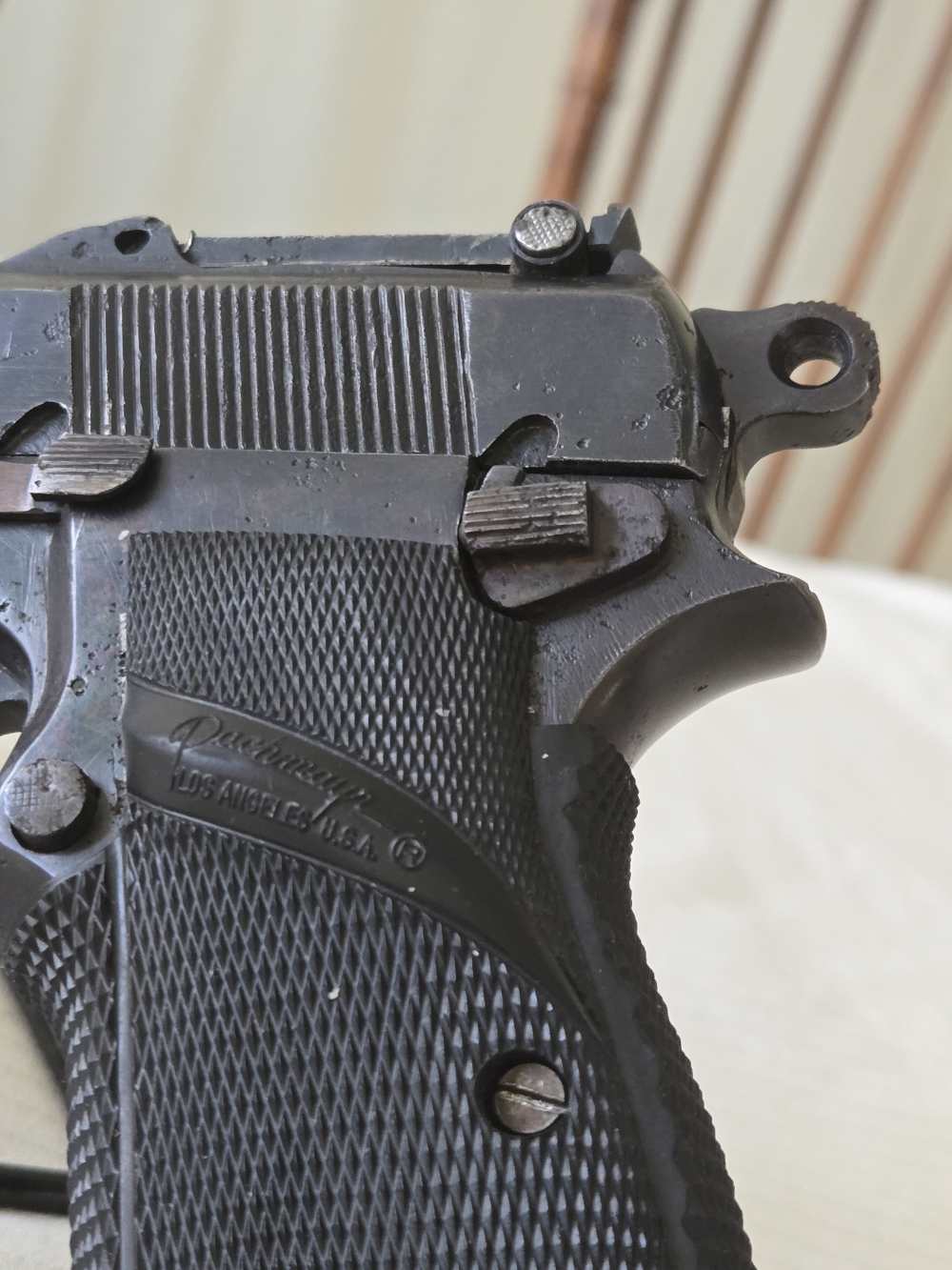 Early WWII FN High-Power Pistol, 9mm, Tangent Sight, Original Barrel-img-9