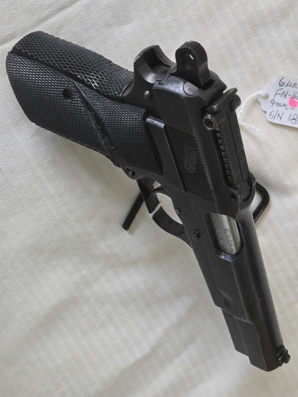 Early WWII FN High-Power Pistol, 9mm, Tangent Sight, Original Barrel-img-16