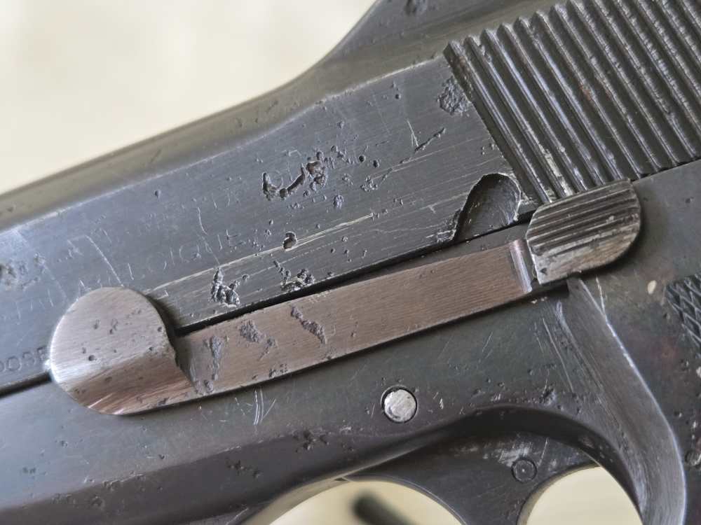 Early WWII FN High-Power Pistol, 9mm, Tangent Sight, Original Barrel-img-12