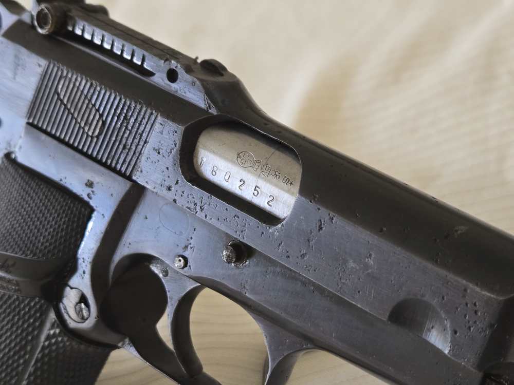 Early WWII FN High-Power Pistol, 9mm, Tangent Sight, Original Barrel-img-14