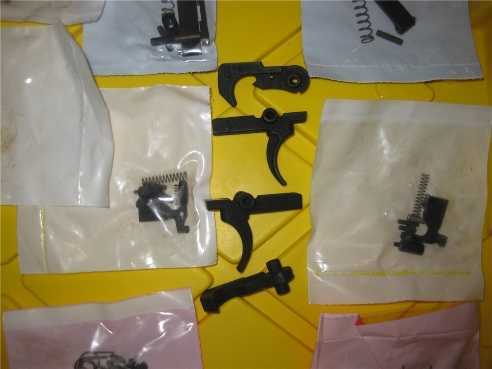 AR15 Lower Receiver TWO  Internal Parts Kits Buffer Tube A2 Grips M4 Stocks-img-1