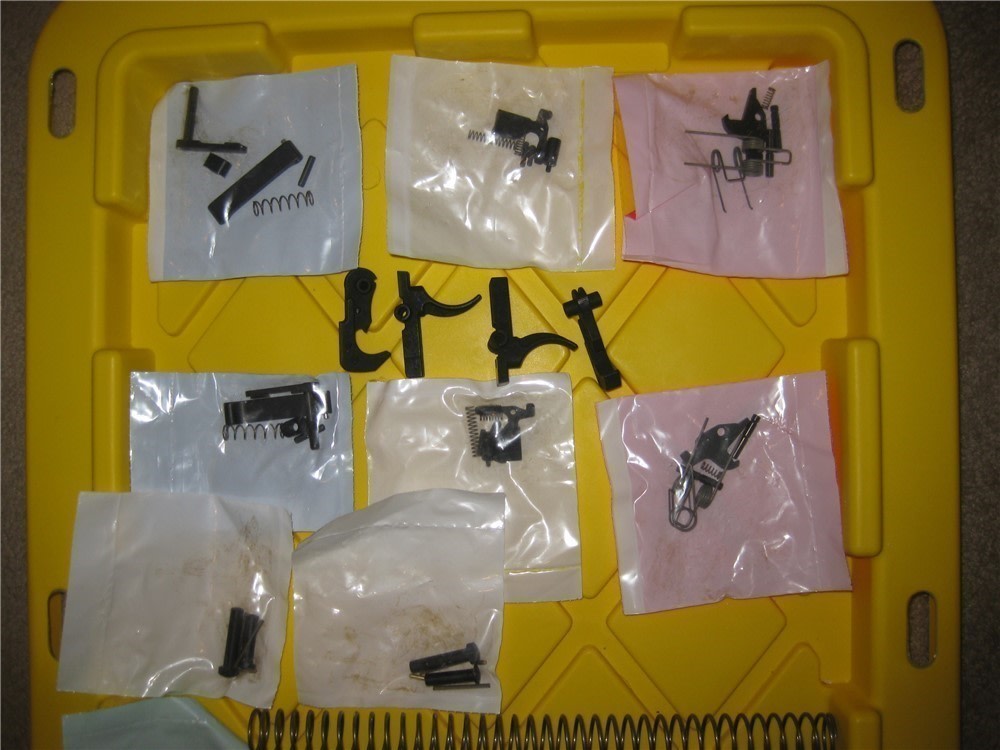 AR15 Lower Receiver TWO  Internal Parts Kits Buffer Tube A2 Grips M4 Stocks-img-2