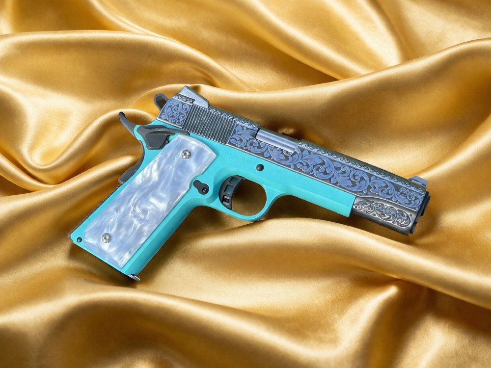 Armscor/RIA 1911 .45 ACP Custom Engraved & Cerakote Match Grade -img-1