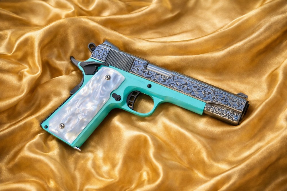 Armscor/RIA 1911 .45 ACP Custom Engraved & Cerakote Match Grade -img-0