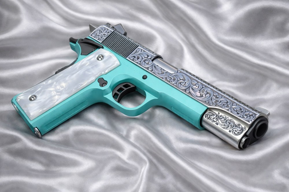 Armscor/RIA 1911 .45 ACP Custom Engraved & Cerakote Match Grade -img-2