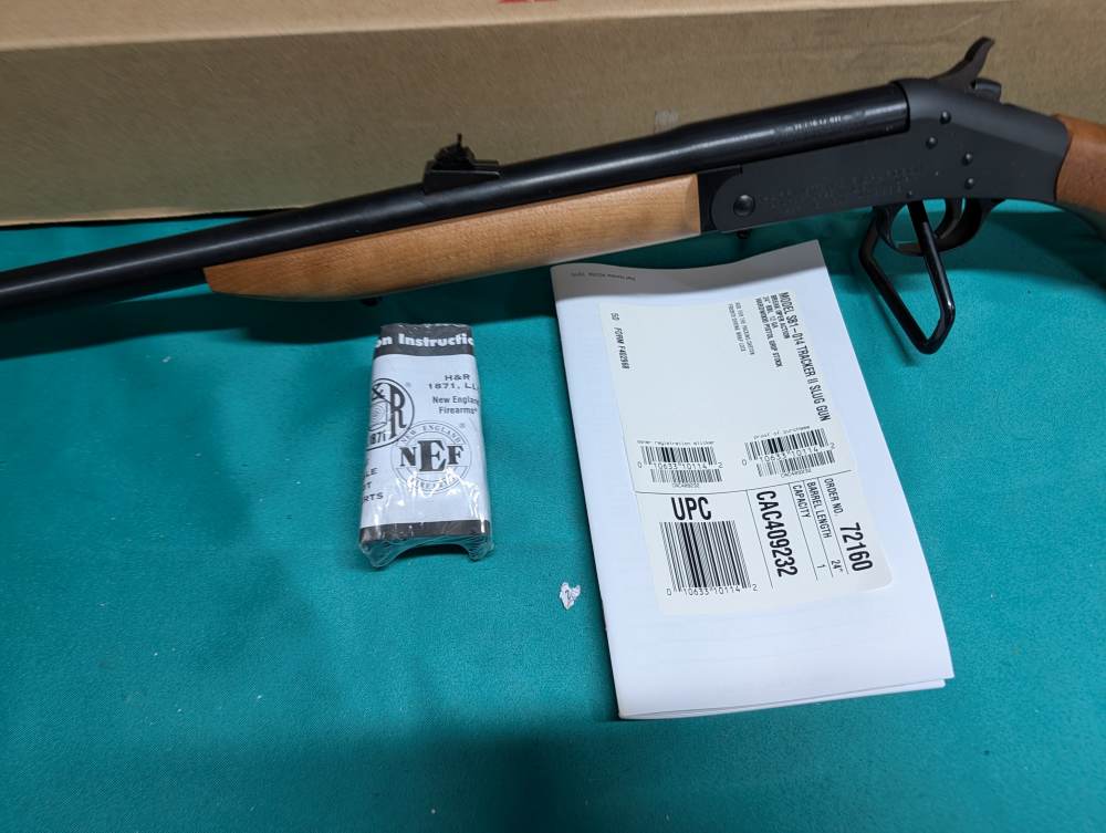 Harrington & Richardson Tracker II 12GA RIFLED Slug Shotgun unfired in box-img-1