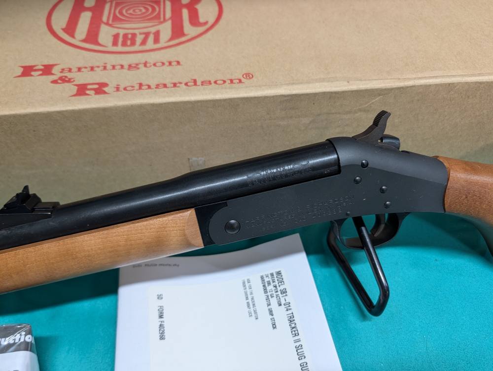 Harrington & Richardson Tracker II 12GA RIFLED Slug Shotgun unfired in box-img-9