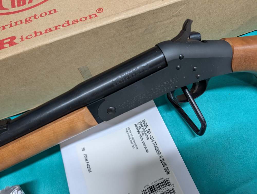 Harrington & Richardson Tracker II 12GA RIFLED Slug Shotgun unfired in box-img-10
