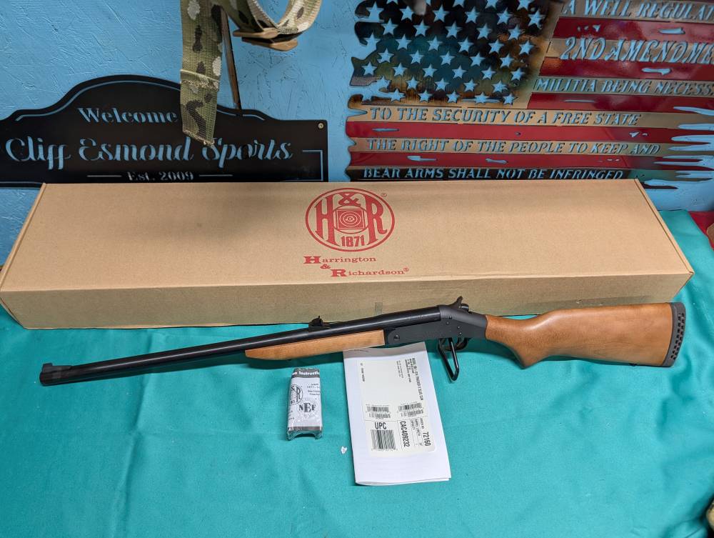 Harrington & Richardson Tracker II 12GA RIFLED Slug Shotgun unfired in box-img-0