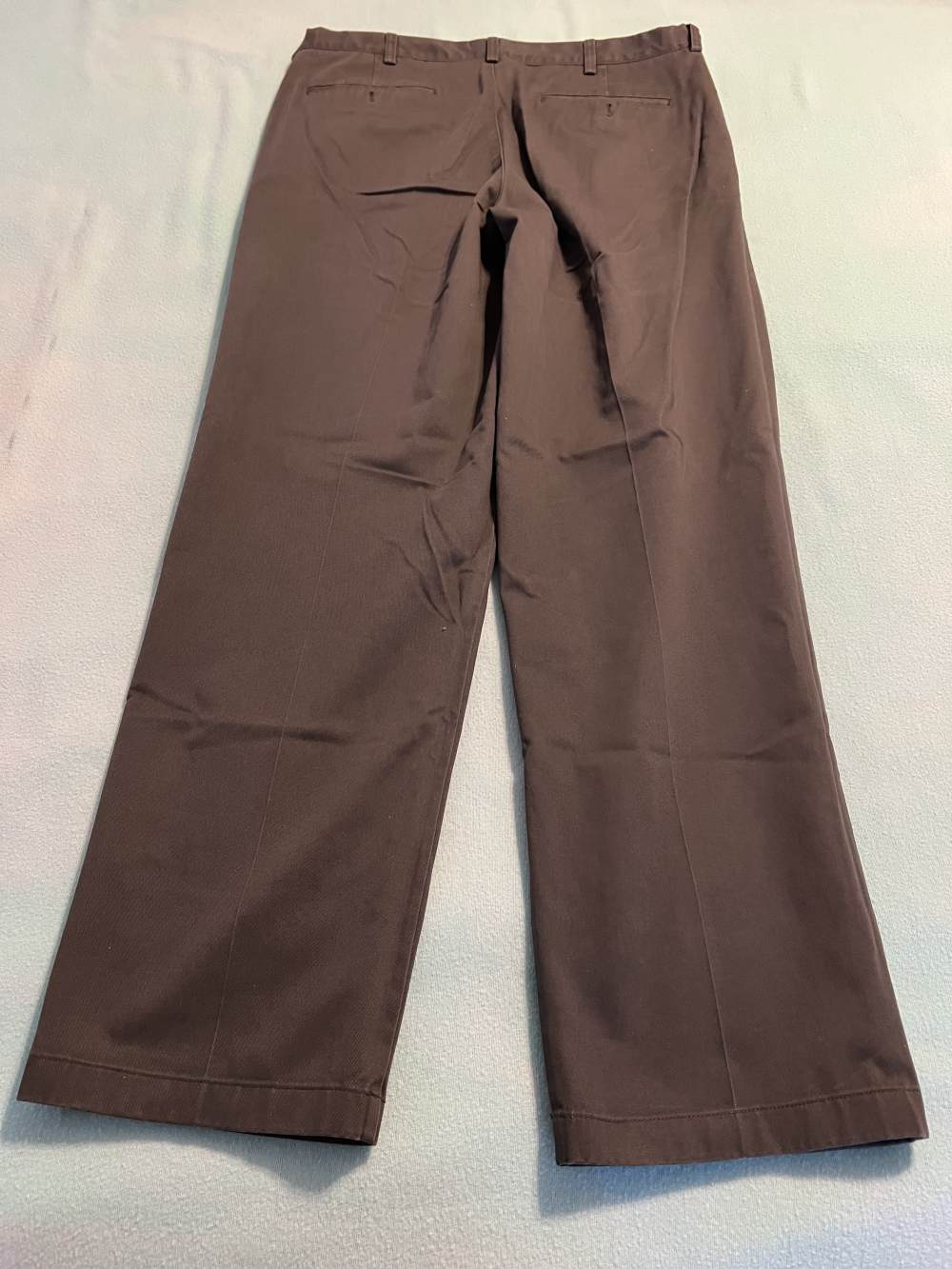 LL Bean Men's Double L Chinos Trousers Natural Fit 37/34 Pleated-Lot of 8.-img-1