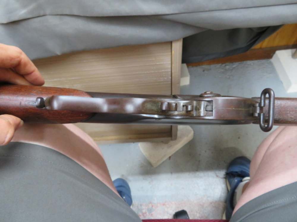 ANTIQUE EVANS NEW MODEL LEVER ACTION SPORTING RIFLE-28 SHOT MAGAZINE-RARE-img-10