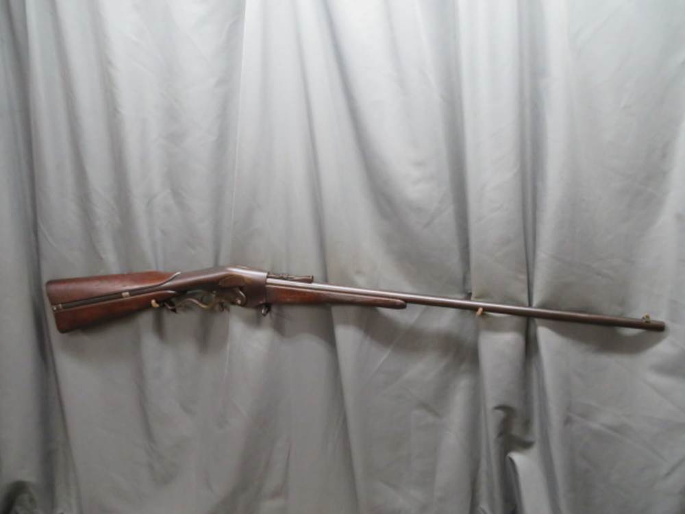 ANTIQUE EVANS NEW MODEL LEVER ACTION SPORTING RIFLE-28 SHOT MAGAZINE-RARE-img-0