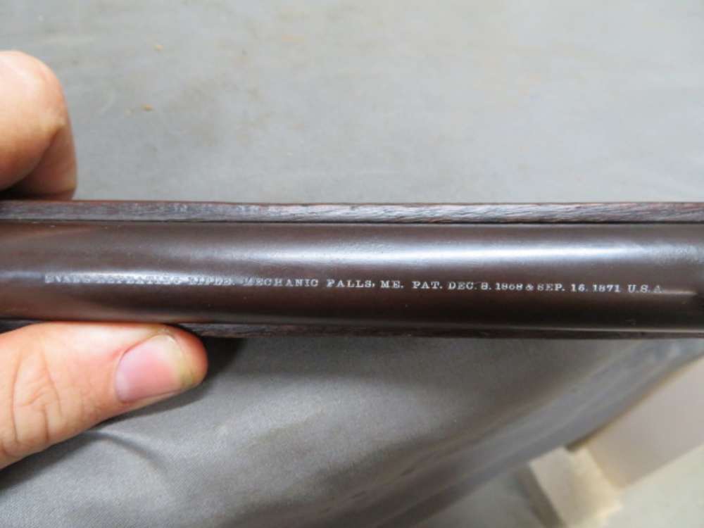 ANTIQUE EVANS NEW MODEL LEVER ACTION SPORTING RIFLE-28 SHOT MAGAZINE-RARE-img-6