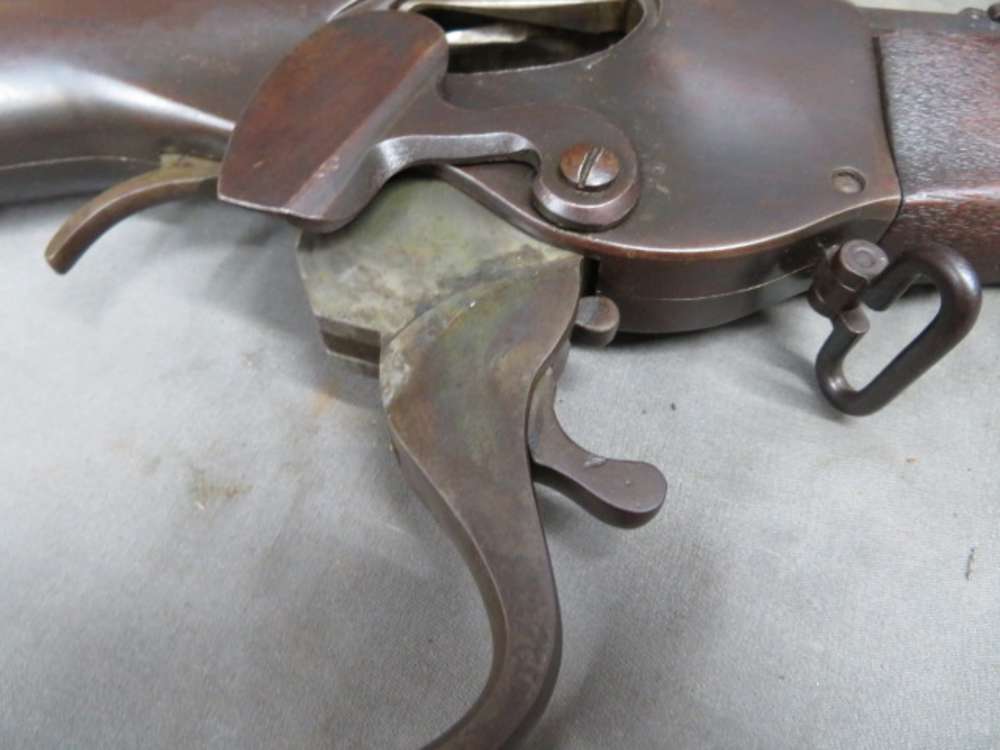 ANTIQUE EVANS NEW MODEL LEVER ACTION SPORTING RIFLE-28 SHOT MAGAZINE-RARE-img-25
