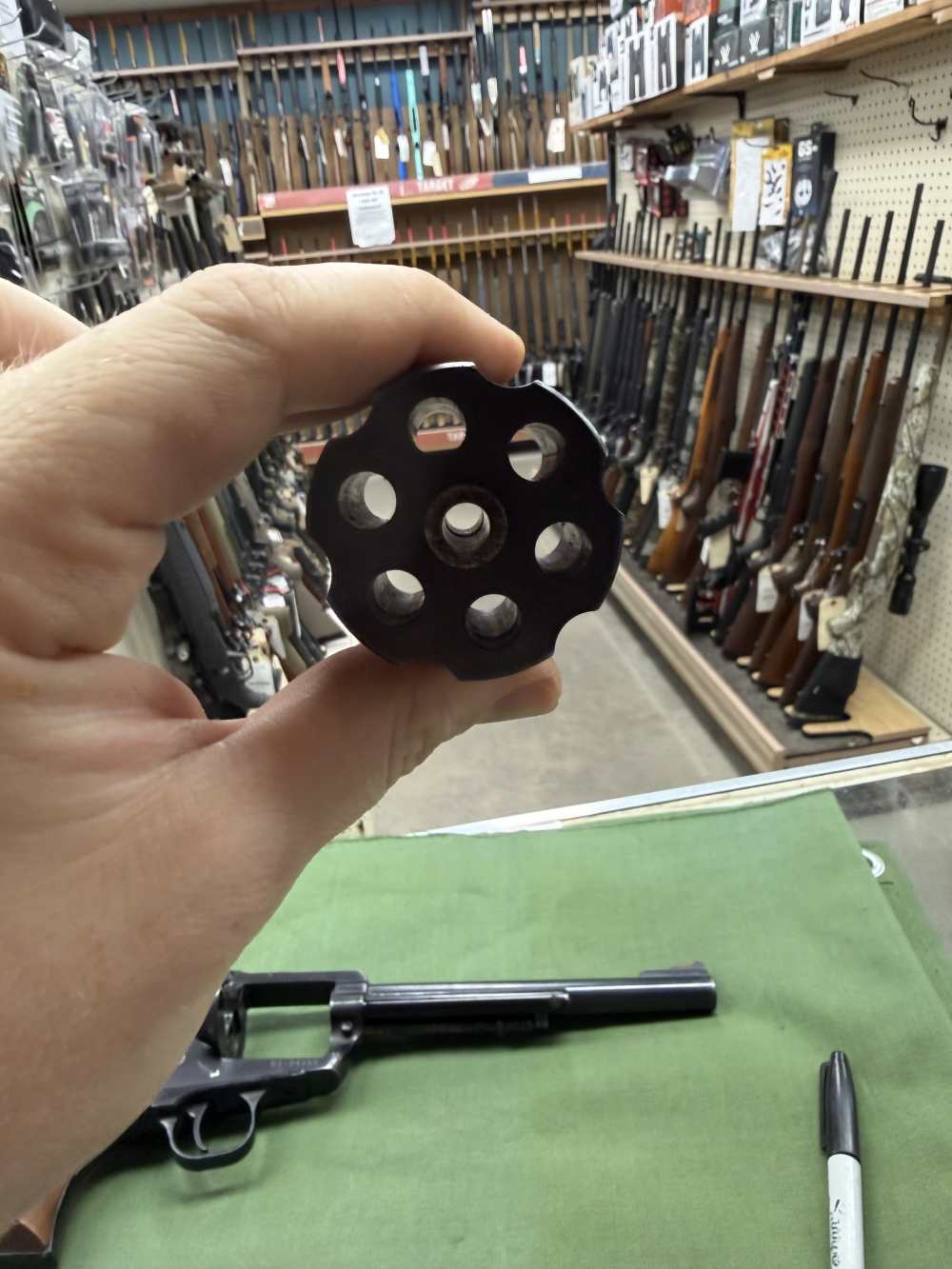 Ruger Blackhawk 30 carbine 7.5in blued wood grips 1973 -img-12