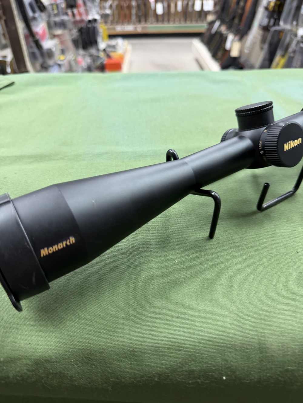 Nikon Monarch 5-20x44 side locking parallax  folding caps nice condition -img-7