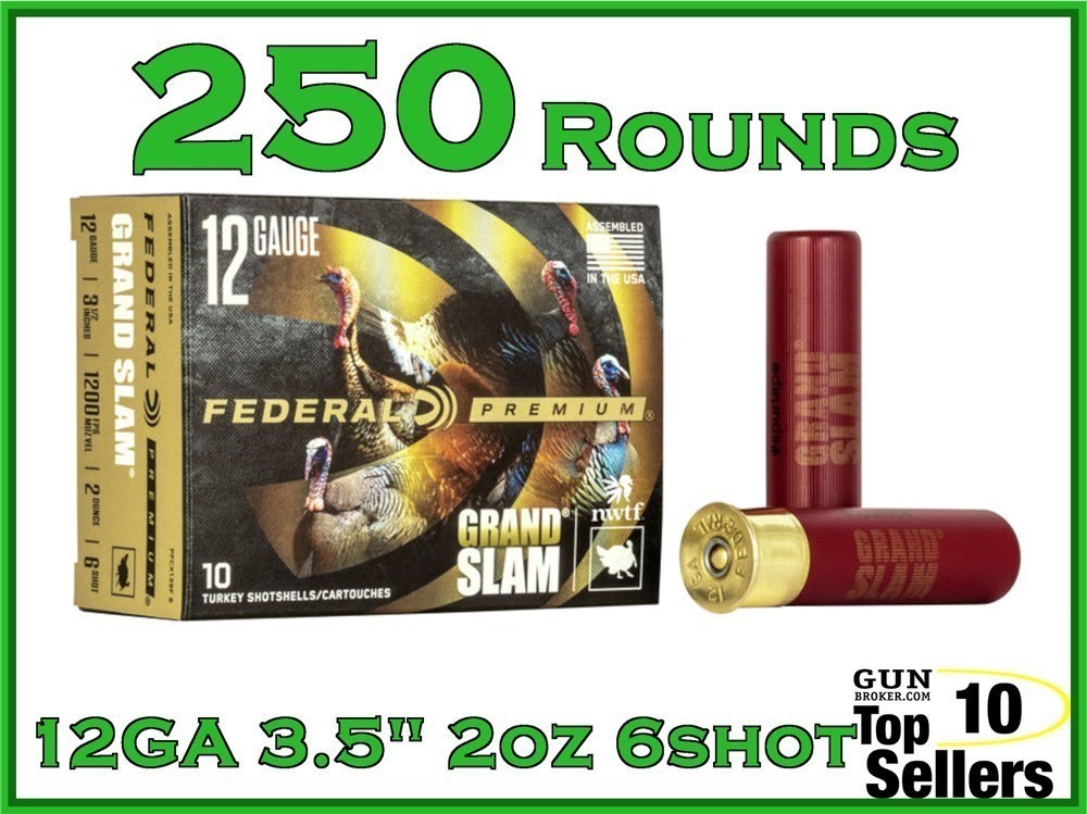 Federal Grand Slam 12 GA Ammo 3.5" #6 Shot PFCX139F 6-img-0
