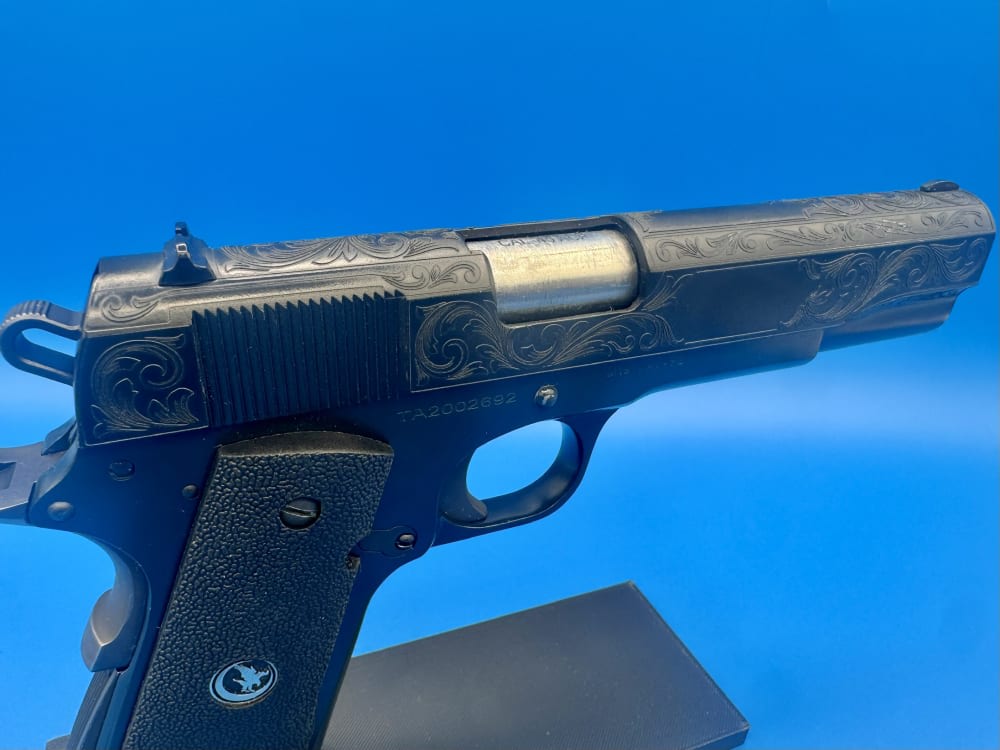 Taylor’s & Co 1911 45 ACP custom ENGRAVED and Cerakoted NEW-img-3