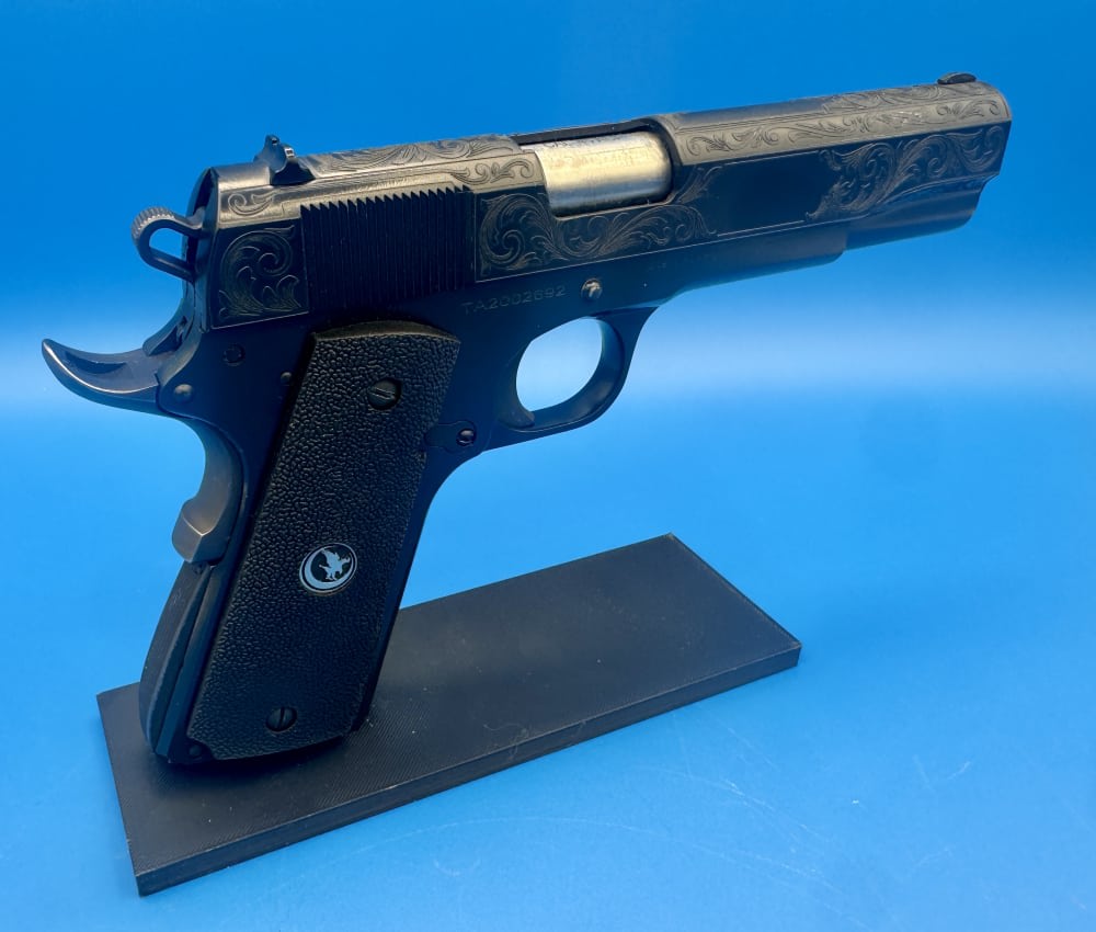 Taylor’s & Co 1911 45 ACP custom ENGRAVED and Cerakoted NEW-img-2