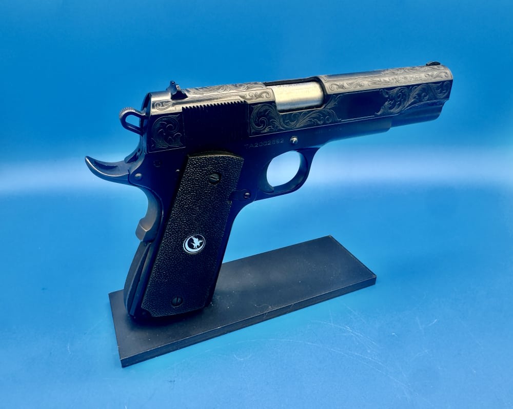 Taylor’s & Co 1911 45 ACP custom ENGRAVED and Cerakoted NEW-img-4