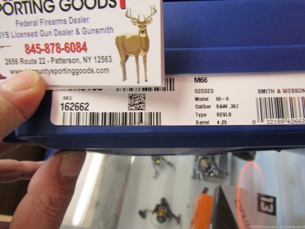 Smith & Wesson 162662 Model 66 357 Mag or 38 S&W Spl +P Stainless Steel 4.2-img-0