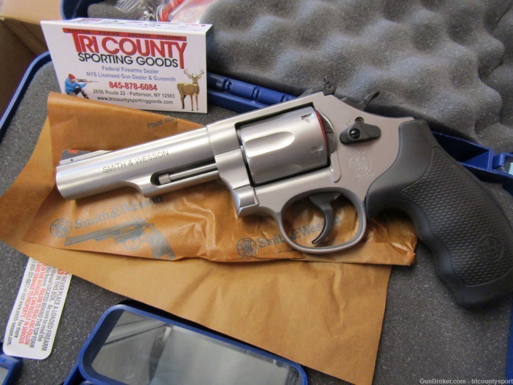 Smith & Wesson 162662 Model 66 357 Mag or 38 S&W Spl +P Stainless Steel 4.2-img-2