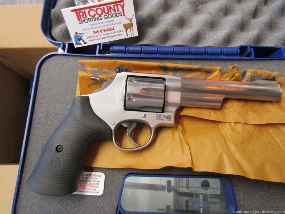 Smith & Wesson 163606 Model 629 44 Rem Mag or 44 S&W Spl Stainless Steel 6"-img-4