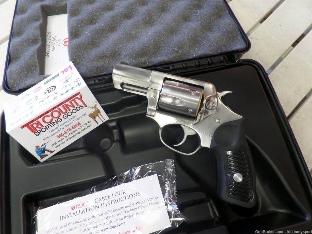 Ruger 5737 SP101 Standard 38 Special 5rd 2.25" Satin Stainless Steel -img-1