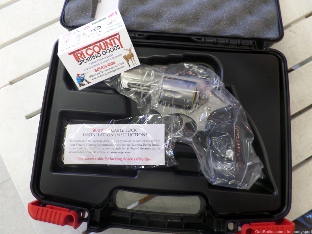 Ruger 5737 SP101 Standard 38 Special 5rd 2.25" Satin Stainless Steel -img-0