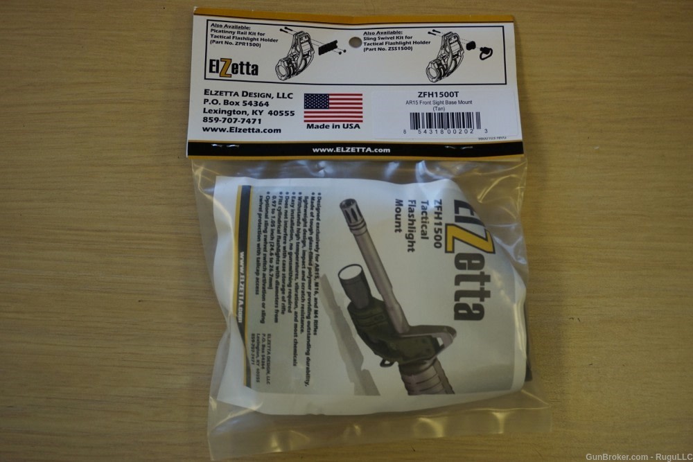 Elzetta ZFH1500T AR-15 flashlight holder in FDE-img-0