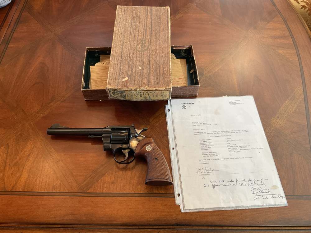 USMC Colt Officers Model Match .38  MINT!-img-0