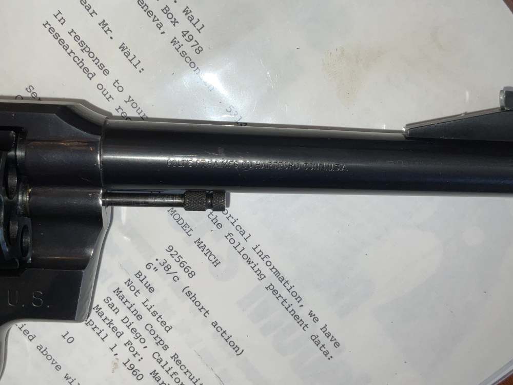 USMC Colt Officers Model Match .38  MINT!-img-10
