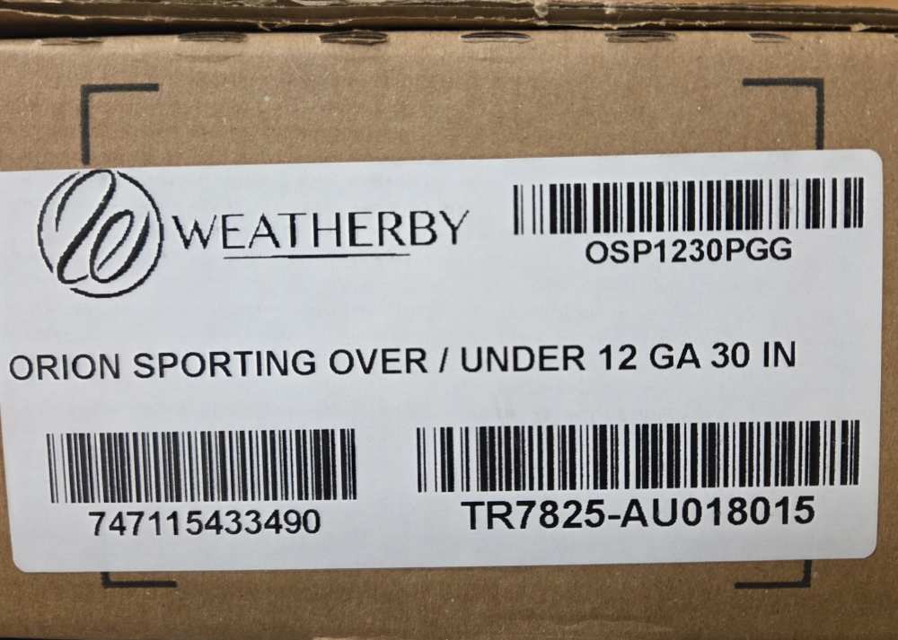 Weatherby Orion Sporting 12 ga 30" BBLS Adj Comb w/5 Choke Tubes-img-9