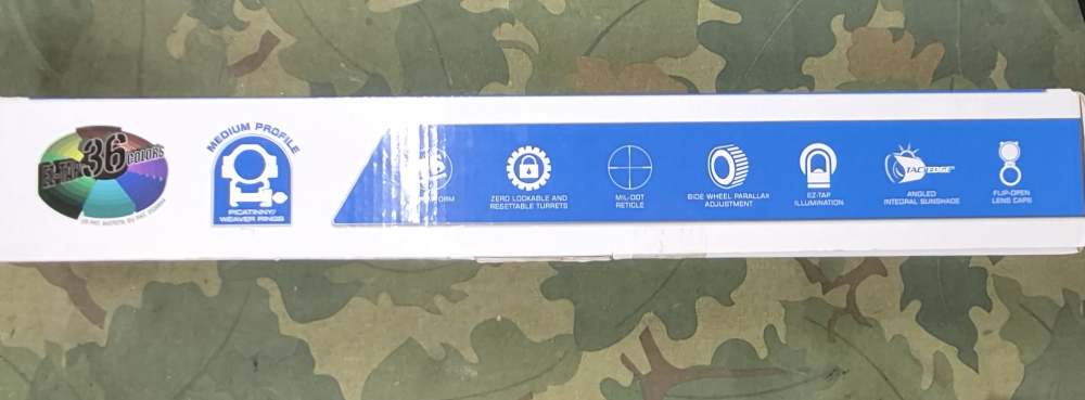 UTG Accushot 4 - 16 x 44 scope 30mm mil-dot SWAT caps long range with rings-img-1