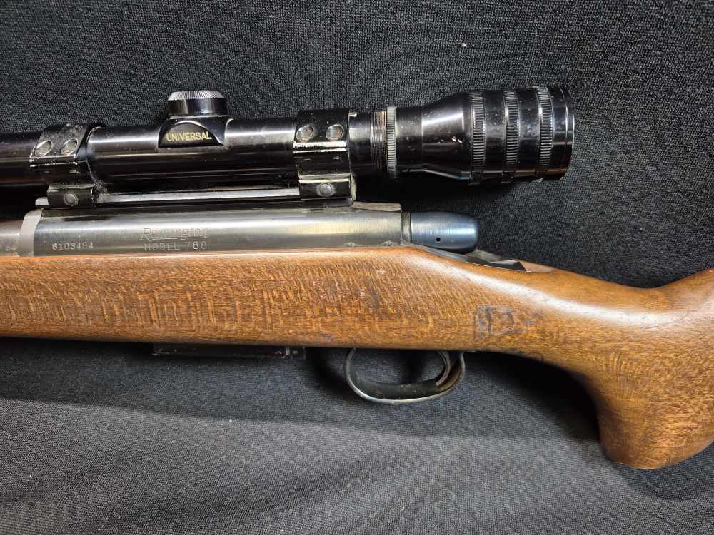 Remington 788 .22-250 Rem Bolt Action Rifle 24" w/ Scope 1970s-img-11