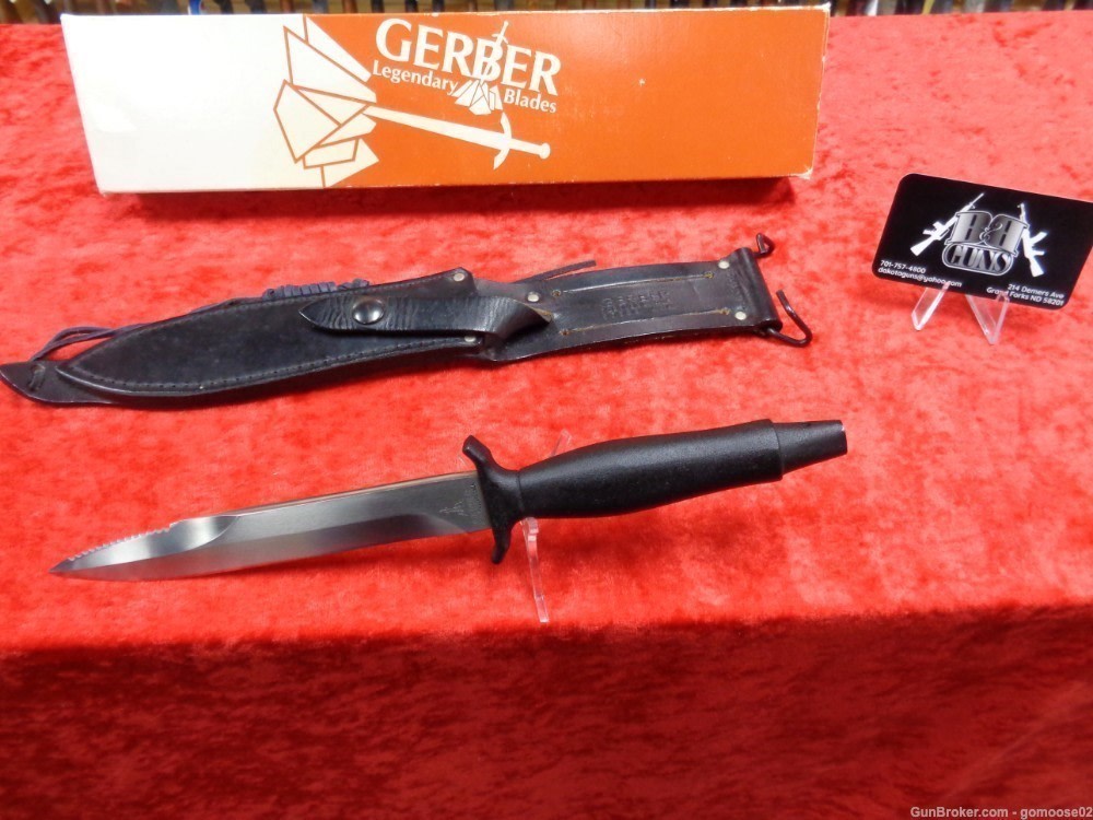 RARE 1981 Gerber Command II Fighting Knife Dagger Commando Mark II WE TRADE-img-0