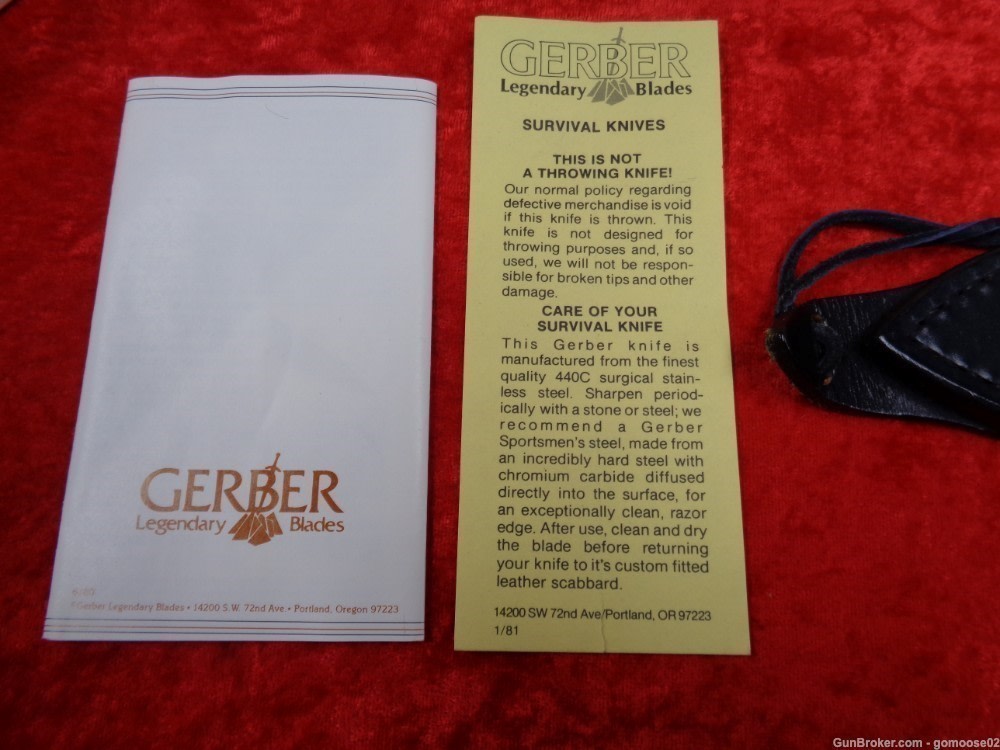 RARE 1981 Gerber Command II Fighting Knife Dagger Commando Mark II WE TRADE-img-32